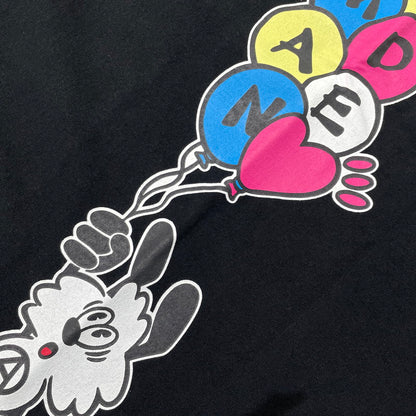 【中古品】【メンズ】 HUMAN MADE ヒューマンメイド × GIRL DONT CRY ガールズ ドント クライ 別注コラボ VICK T-SHIRT ヴィック Tシャツ 半袖 トップス 142-260918-yo-14-teih サイズ：XL カラー：ブラック 万代Net店