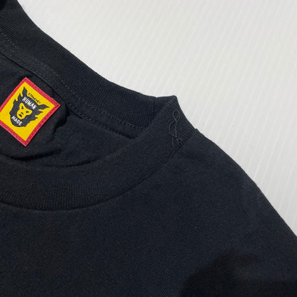 【中古品】【メンズ】 HUMAN MADE ヒューマンメイド × GIRL DONT CRY ガールズ ドント クライ 別注コラボ VICK T-SHIRT ヴィック Tシャツ 半袖 トップス 142-260918-yo-14-teih サイズ：XL カラー：ブラック 万代Net店