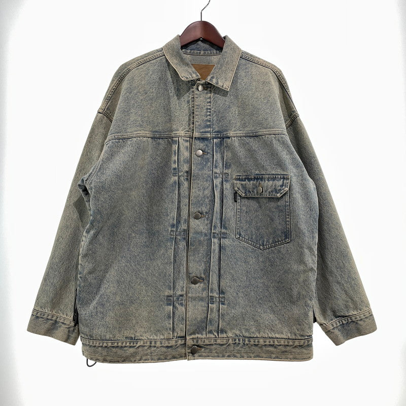 【中古品】【メンズ】 ALOND アラウンド SIDE ZIP DENIM JACKET サイドジップ デニム ジャケット ライトアウター 142-260918-yo-01-teih サイズ：L カラー：インディゴ 万代Net店