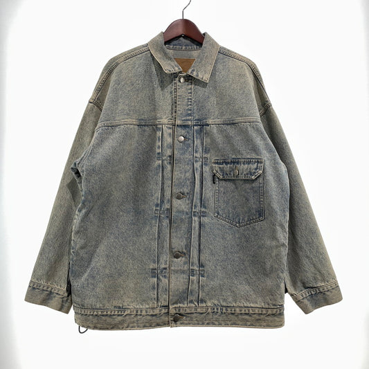 【中古品】【メンズ】 ALOND アラウンド SIDE ZIP DENIM JACKET サイドジップ デニム ジャケット ライトアウター 142-260918-yo-01-teih サイズ：L カラー：インディゴ 万代Net店