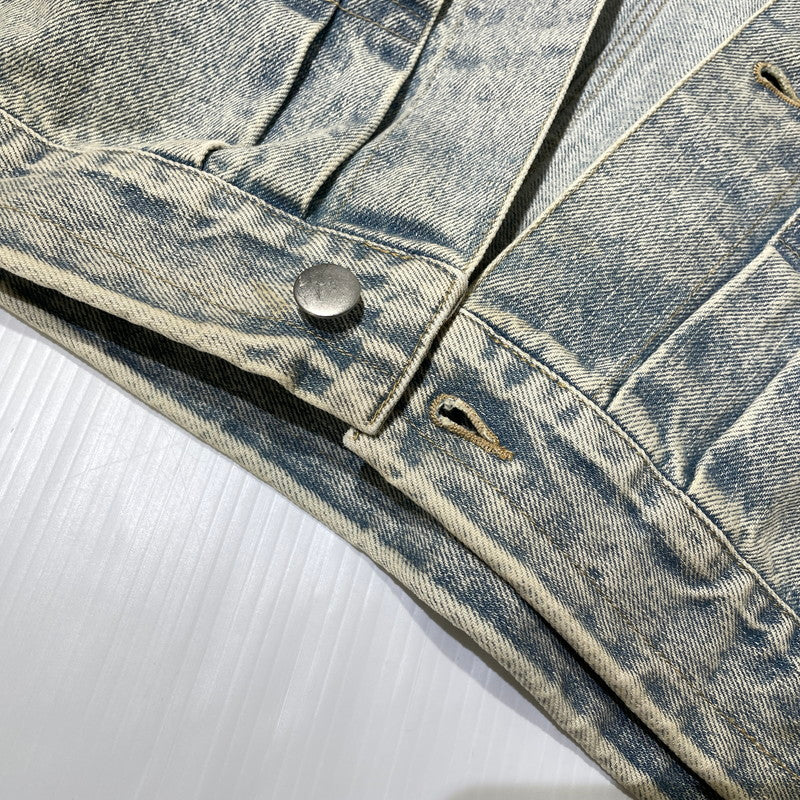 【中古品】【メンズ】 ALOND アラウンド SIDE ZIP DENIM JACKET サイドジップ デニム ジャケット ライトアウター 142-260918-yo-01-teih サイズ：L カラー：インディゴ 万代Net店