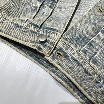 【中古品】【メンズ】 ALOND アラウンド SIDE ZIP DENIM JACKET サイドジップ デニム ジャケット ライトアウター 142-260918-yo-01-teih サイズ：L カラー：インディゴ 万代Net店