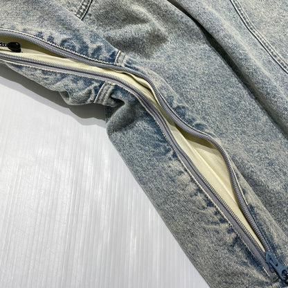 【中古品】【メンズ】 ALOND アラウンド SIDE ZIP DENIM JACKET サイドジップ デニム ジャケット ライトアウター 142-260918-yo-01-teih サイズ：L カラー：インディゴ 万代Net店