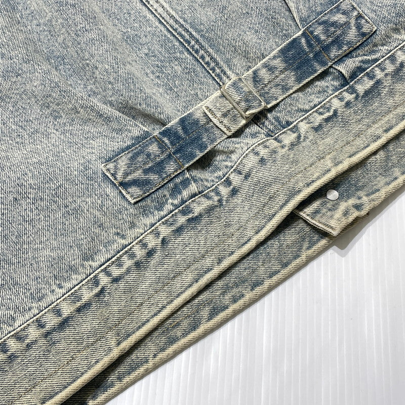 【中古品】【メンズ】 ALOND アラウンド SIDE ZIP DENIM JACKET サイドジップ デニム ジャケット ライトアウター 142-260918-yo-01-teih サイズ：L カラー：インディゴ 万代Net店
