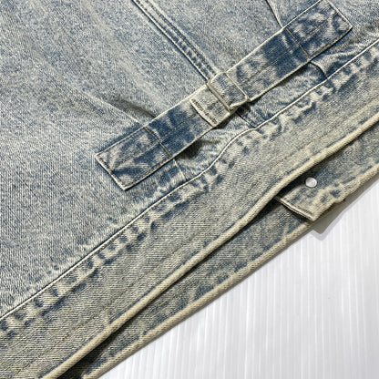 【中古品】【メンズ】 ALOND アラウンド SIDE ZIP DENIM JACKET サイドジップ デニム ジャケット ライトアウター 142-260918-yo-01-teih サイズ：L カラー：インディゴ 万代Net店