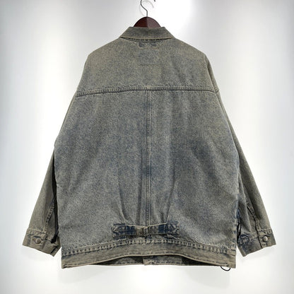【中古品】【メンズ】 ALOND アラウンド SIDE ZIP DENIM JACKET サイドジップ デニム ジャケット ライトアウター 142-260918-yo-01-teih サイズ：L カラー：インディゴ 万代Net店