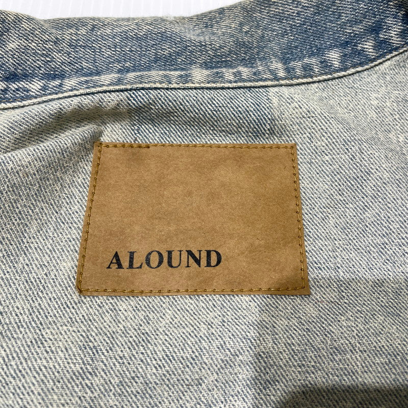 【中古品】【メンズ】 ALOND アラウンド SIDE ZIP DENIM JACKET サイドジップ デニム ジャケット ライトアウター 142-260918-yo-01-teih サイズ：L カラー：インディゴ 万代Net店