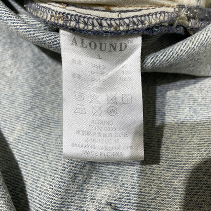 【中古品】【メンズ】 ALOND アラウンド SIDE ZIP DENIM JACKET サイドジップ デニム ジャケット ライトアウター 142-260918-yo-01-teih サイズ：L カラー：インディゴ 万代Net店