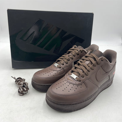 【中古品】【メンズ】 NIKE ナイキ × SUPREME シュプリーム 別注コラボ AIR FORCE 1 LOW "BAROQUE BROWN" CU9225-200 エアフォース1 ロー バロックブラウン スニーカー 靴 シューズ 160-260926-yo-04-teih サイズ：27cm カラー：ブラウン 万代Net店