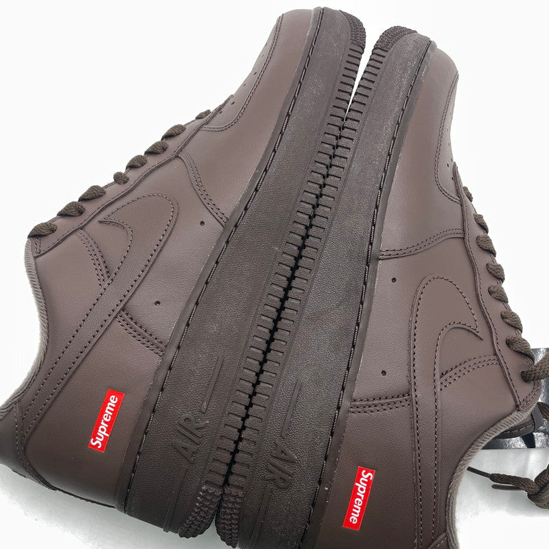 【中古品】【メンズ】 NIKE ナイキ × SUPREME シュプリーム 別注コラボ AIR FORCE 1 LOW "BAROQUE BROWN" CU9225-200 エアフォース1 ロー バロックブラウン スニーカー 靴 シューズ 160-260926-yo-04-teih サイズ：27cm カラー：ブラウン 万代Net店