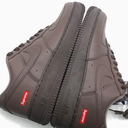 【中古品】【メンズ】 NIKE ナイキ × SUPREME シュプリーム 別注コラボ AIR FORCE 1 LOW "BAROQUE BROWN" CU9225-200 エアフォース1 ロー バロックブラウン スニーカー 靴 シューズ 160-260926-yo-04-teih サイズ：27cm カラー：ブラウン 万代Net店