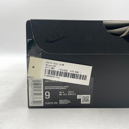 【中古品】【メンズ】 NIKE ナイキ × SUPREME シュプリーム 別注コラボ AIR FORCE 1 LOW "BAROQUE BROWN" CU9225-200 エアフォース1 ロー バロックブラウン スニーカー 靴 シューズ 160-260926-yo-04-teih サイズ：27cm カラー：ブラウン 万代Net店