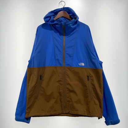 【中古品】【メンズ】 THE NORTH FACE ザ・ノースフェイス COMPACT JACKET NP72230 コンパクト ジャケット ライトアウター 144-260918-yo-04-teih サイズ：XL カラー：ブルー×ブラウン 万代Net店