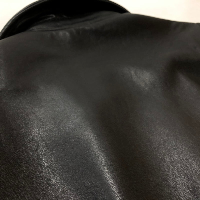 【中古品】【メンズ】 STARKE HAUT シュタルケ アウト SHEEPSKIN DOUBLE RIDERS JACKET シープスキン ダブルライダース ジャケット アウター 145-260918-sa-08-teih サイズ：S カラー：ブラック 万代Net店