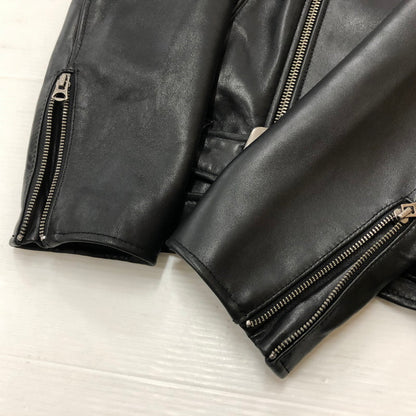 【中古品】【メンズ】 STARKE HAUT シュタルケ アウト SHEEPSKIN DOUBLE RIDERS JACKET シープスキン ダブルライダース ジャケット アウター 145-260918-sa-08-teih サイズ：S カラー：ブラック 万代Net店