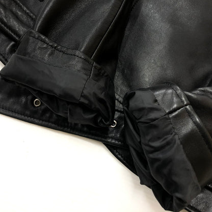 【中古品】【メンズ】 STARKE HAUT シュタルケ アウト SHEEPSKIN DOUBLE RIDERS JACKET シープスキン ダブルライダース ジャケット アウター 145-260918-sa-08-teih サイズ：S カラー：ブラック 万代Net店