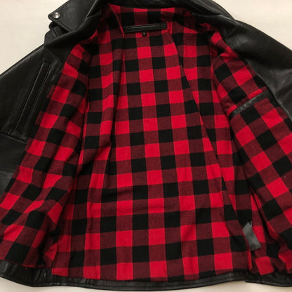 【中古品】【メンズ】 STARKE HAUT シュタルケ アウト SHEEPSKIN DOUBLE RIDERS JACKET シープスキン ダブルライダース ジャケット アウター 145-260918-sa-08-teih サイズ：S カラー：ブラック 万代Net店