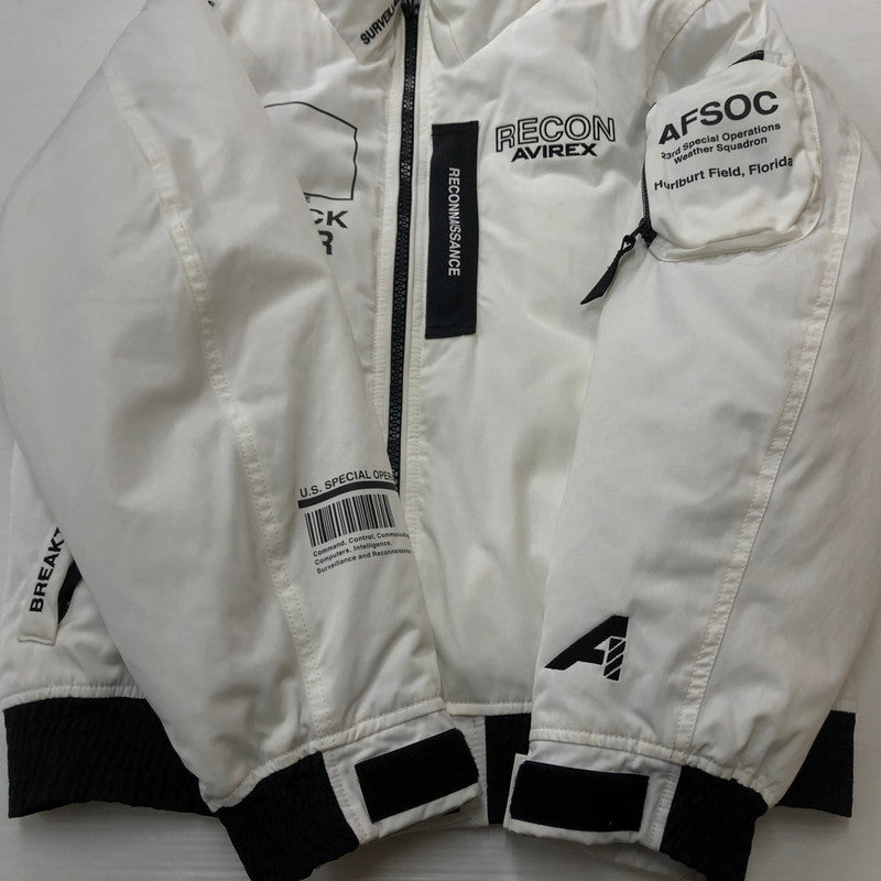 【現状渡し品】【メンズ】 AVIREX アヴィレックス DEAD LOCK BREAKER JACKET 6112127 デッド ロック ブレイカー ジャケット アウター 145-260918-sa-07-teih サイズ：L カラー：ホワイト 万代Net店