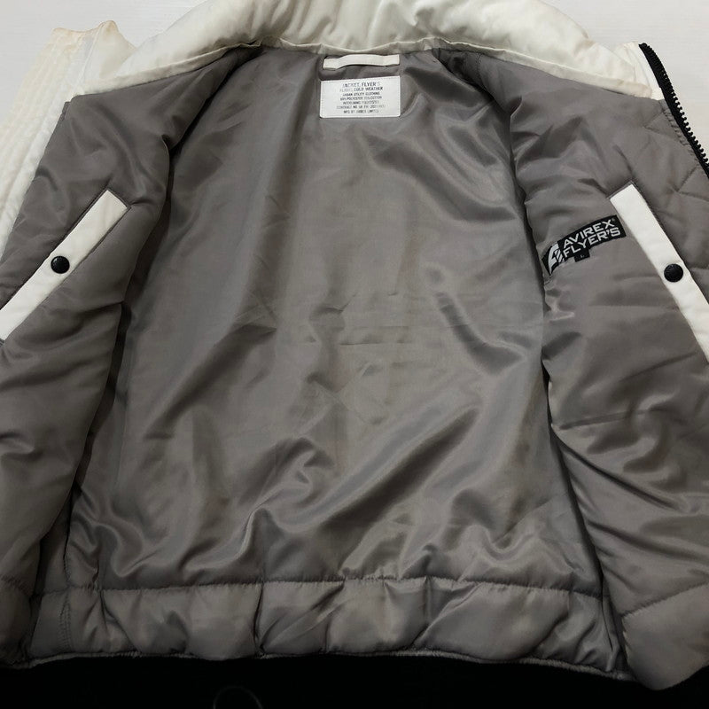 【現状渡し品】【メンズ】 AVIREX アヴィレックス DEAD LOCK BREAKER JACKET 6112127 デッド ロック ブレイカー ジャケット アウター 145-260918-sa-07-teih サイズ：L カラー：ホワイト 万代Net店