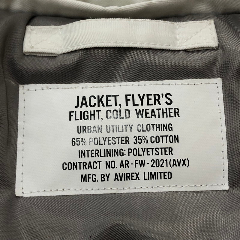 【現状渡し品】【メンズ】 AVIREX アヴィレックス DEAD LOCK BREAKER JACKET 6112127 デッド ロック ブレイカー ジャケット アウター 145-260918-sa-07-teih サイズ：L カラー：ホワイト 万代Net店