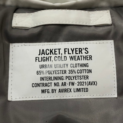 【現状渡し品】【メンズ】 AVIREX アヴィレックス DEAD LOCK BREAKER JACKET 6112127 デッド ロック ブレイカー ジャケット アウター 145-260918-sa-07-teih サイズ：L カラー：ホワイト 万代Net店