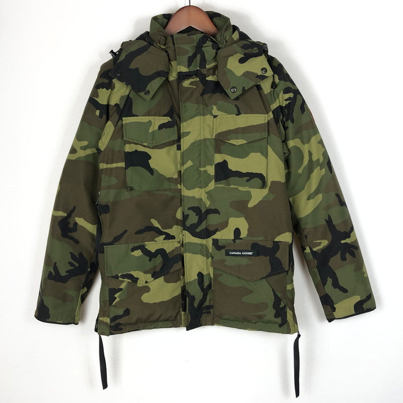 【中古品】【メンズ】 CANADA GOOSE カナダグース KAMLOOPS 4078JM カムル－プス アウター 140-260918-sa-06-teih サイズ：XS カラー：カモ柄 万代Net店