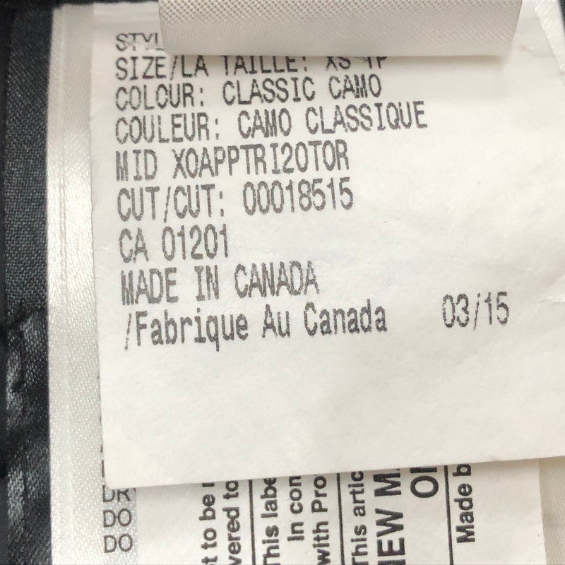 【中古品】【メンズ】 CANADA GOOSE カナダグース KAMLOOPS 4078JM カムル－プス アウター 140-260918-sa-06-teih サイズ：XS カラー：カモ柄 万代Net店