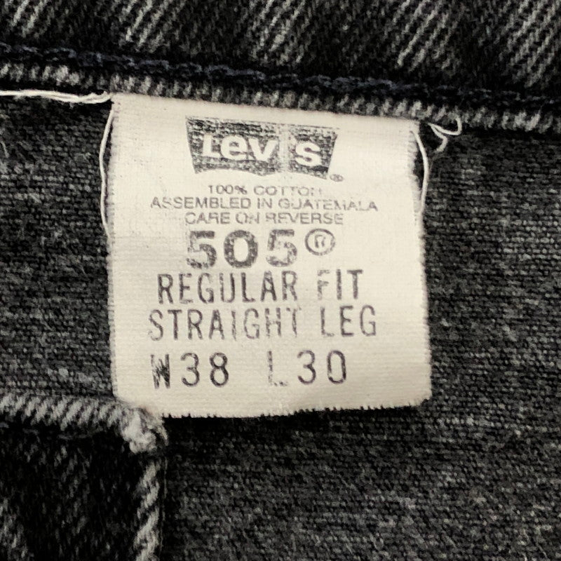 【中古品】【メンズ】 LEVI’S リーバイス 505 977 90’s BLACK DENIM 505-4159 90年代 ブラック デニム ボトムス ジーンズ 156-260918-sa-25-teih サイズ：38 カラー：ブラック 万代Net店