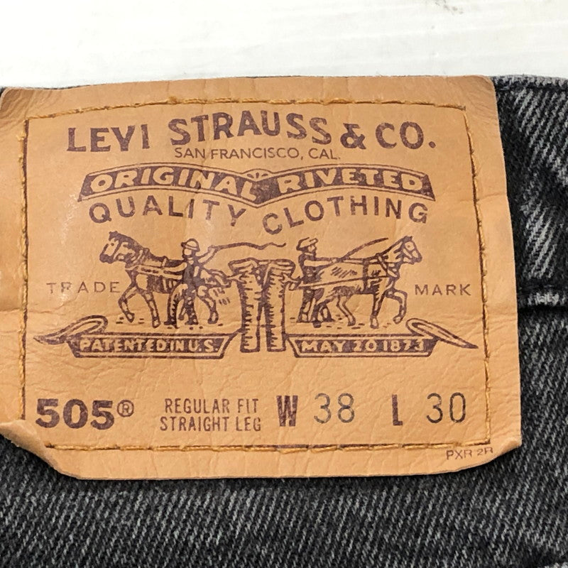 【中古品】【メンズ】 LEVI’S リーバイス 505 977 90’s BLACK DENIM 505-4159 90年代 ブラック デニム ボトムス ジーンズ 156-260918-sa-25-teih サイズ：38 カラー：ブラック 万代Net店
