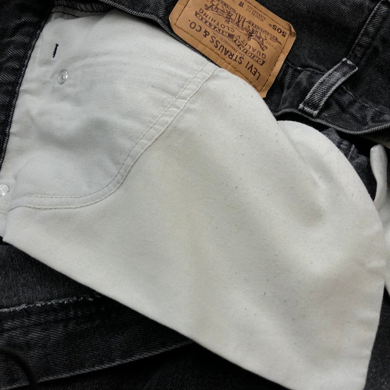 【中古品】【メンズ】 LEVI’S リーバイス 505 977 90’s BLACK DENIM 505-4159 90年代 ブラック デニム ボトムス ジーンズ 156-260918-sa-25-teih サイズ：38 カラー：ブラック 万代Net店