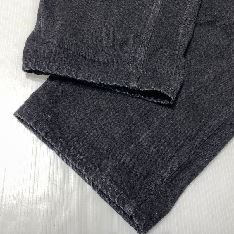 【中古品】【メンズ】 COMOLI コモリ DENIM BELTED PANTS N03-030003 デニム ベルテッドパンツ ボトムス 151-260918-yo-07-teih サイズ：4 カラー：ブラック 万代Net店