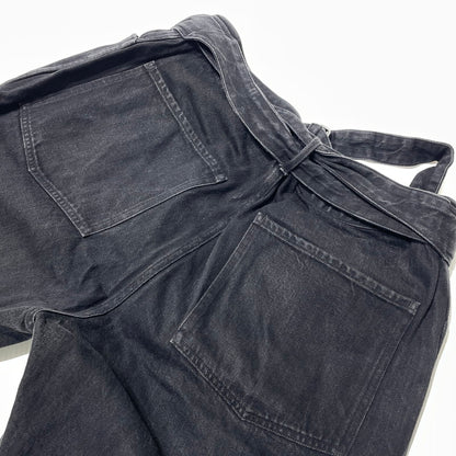 【中古品】【メンズ】 COMOLI コモリ DENIM BELTED PANTS N03-030003 デニム ベルテッドパンツ ボトムス 151-260918-yo-07-teih サイズ：4 カラー：ブラック 万代Net店