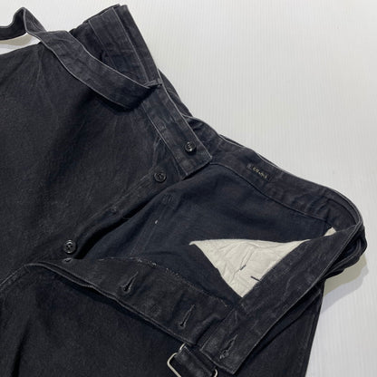 【中古品】【メンズ】 COMOLI コモリ DENIM BELTED PANTS N03-030003 デニム ベルテッドパンツ ボトムス 151-260918-yo-07-teih サイズ：4 カラー：ブラック 万代Net店