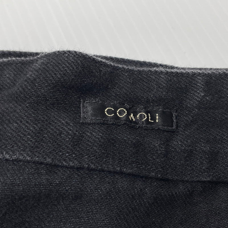 【中古品】【メンズ】 COMOLI コモリ DENIM BELTED PANTS N03-030003 デニム ベルテッドパンツ ボトムス 151-260918-yo-07-teih サイズ：4 カラー：ブラック 万代Net店