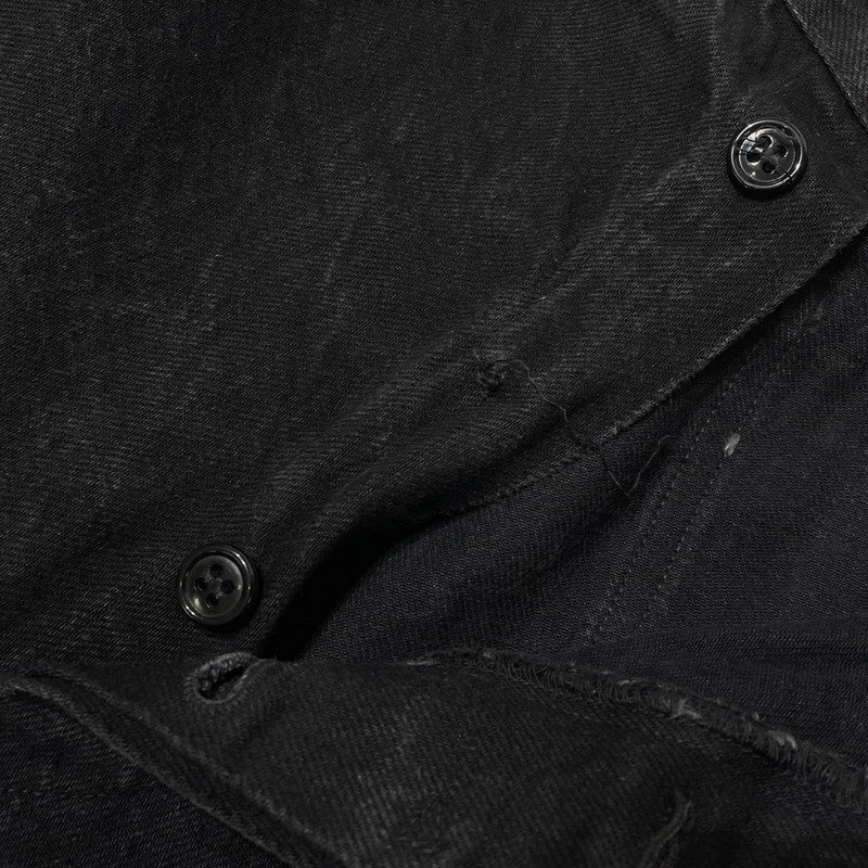 【中古品】【メンズ】 COMOLI コモリ DENIM BELTED PANTS N03-030003 デニム ベルテッドパンツ ボトムス 151-260918-yo-07-teih サイズ：4 カラー：ブラック 万代Net店