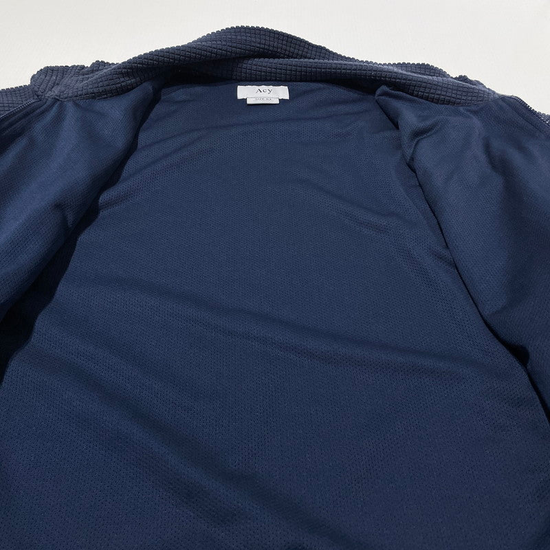 【中古品】【メンズ】 ACY エーシー × WAKE ウェイク 別注コラボ FLEECE JACKET ACYWAKE-23AW-001 フリージャケット ライトアウター 140-260918-yo-06-teih サイズ：3 カラー：ネイビー 万代Net店