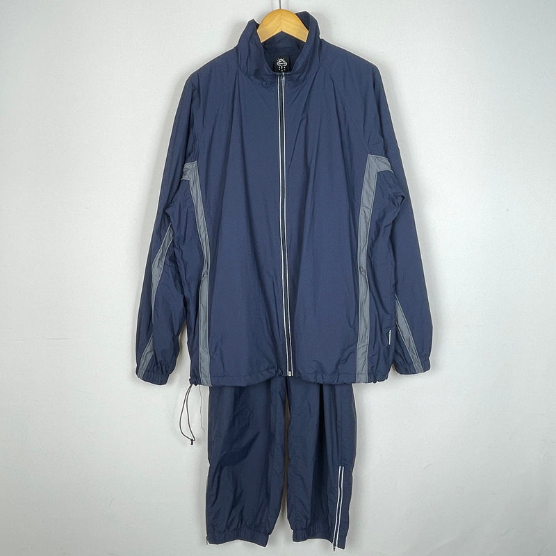 【中古品】【メンズ】 ALWAYTH オルウェイク × WAKE ウェイク 別注コラボ TRAINING JACKET & PANTS SET トレーニング ジャケット アンド パンツ セット 140-260919-sa-03-teih カラー：ネイビー 万代Net店