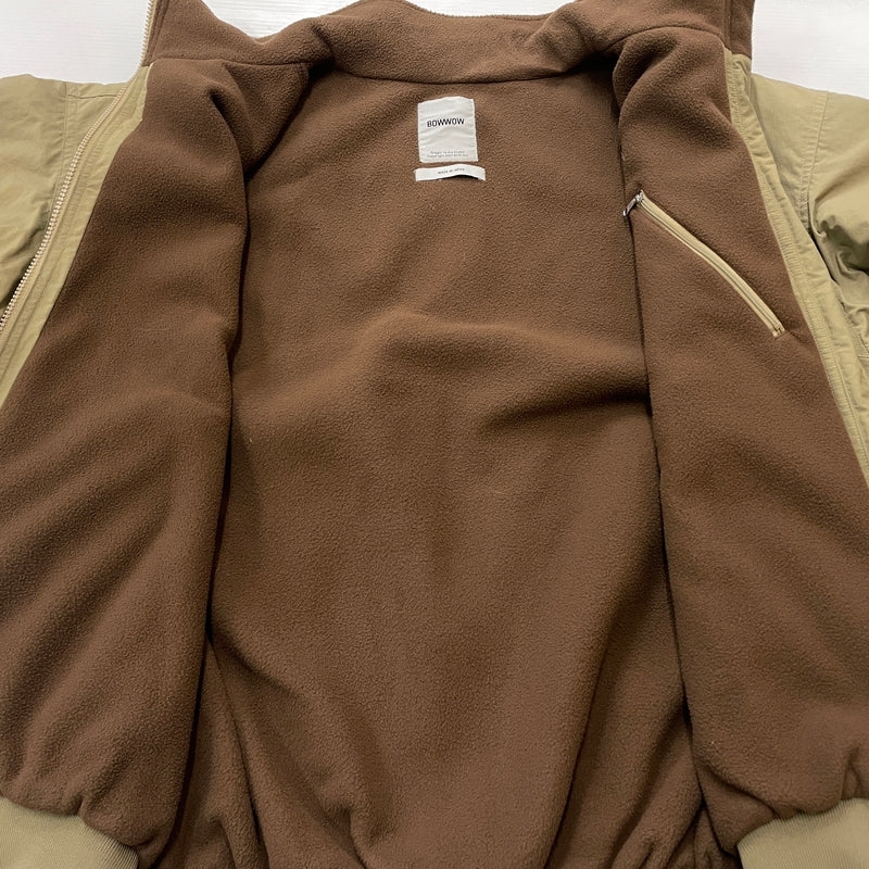 【中古品】【メンズ】 BOWWOW バウワウ SHELLED FLEECE LINED JACKET BW2302-SFLJ シェルド フリース ラインド ジャケット アウター 140-260919-sa-02-teih サイズ：XL カラー：ベージュ 万代Net店