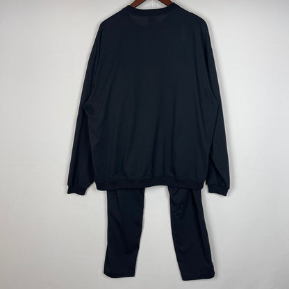 【中古品】【メンズ】 RELAXFITリラックス フィット SPORTS CORDURANYLON SWEAT SETUP スポーツ コーデュラ ナイロン スエット セットアップ 147-260919-sa-01-teih サイズ：XL カラー：ブラック 万代Net店