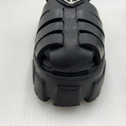 【中古品】【レディース】 PRADA プラダ MONOLITH RUBBER SANDALS モノリス ラバーサンダル 靴 167-260926-ko-12-teih サイズ：35 カラー：ブラック 万代Net店