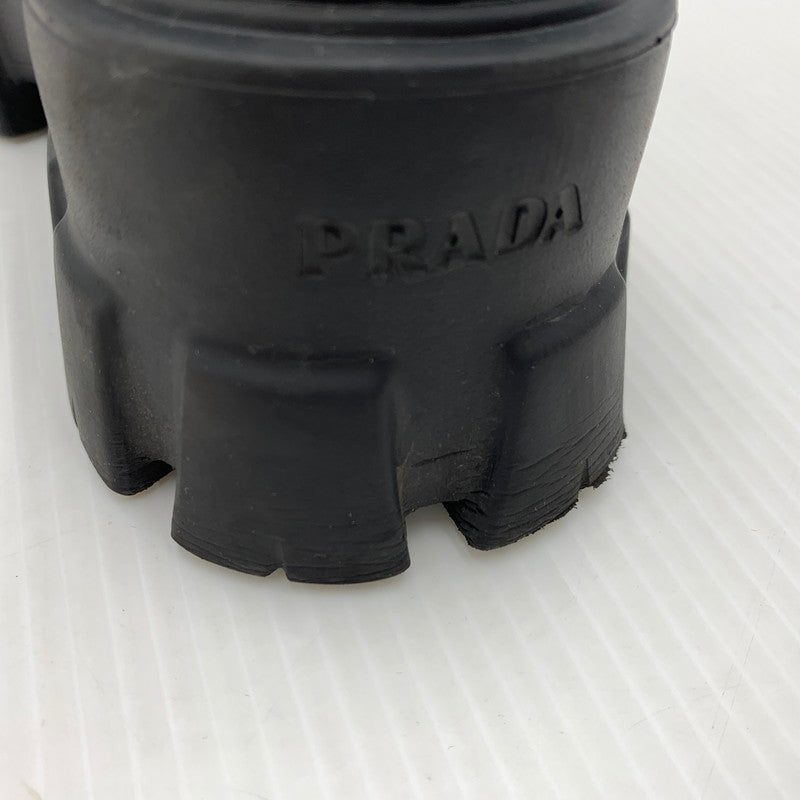 【中古品】【レディース】 PRADA プラダ MONOLITH RUBBER SANDALS モノリス ラバーサンダル 靴 167-260926-ko-12-teih サイズ：35 カラー：ブラック 万代Net店