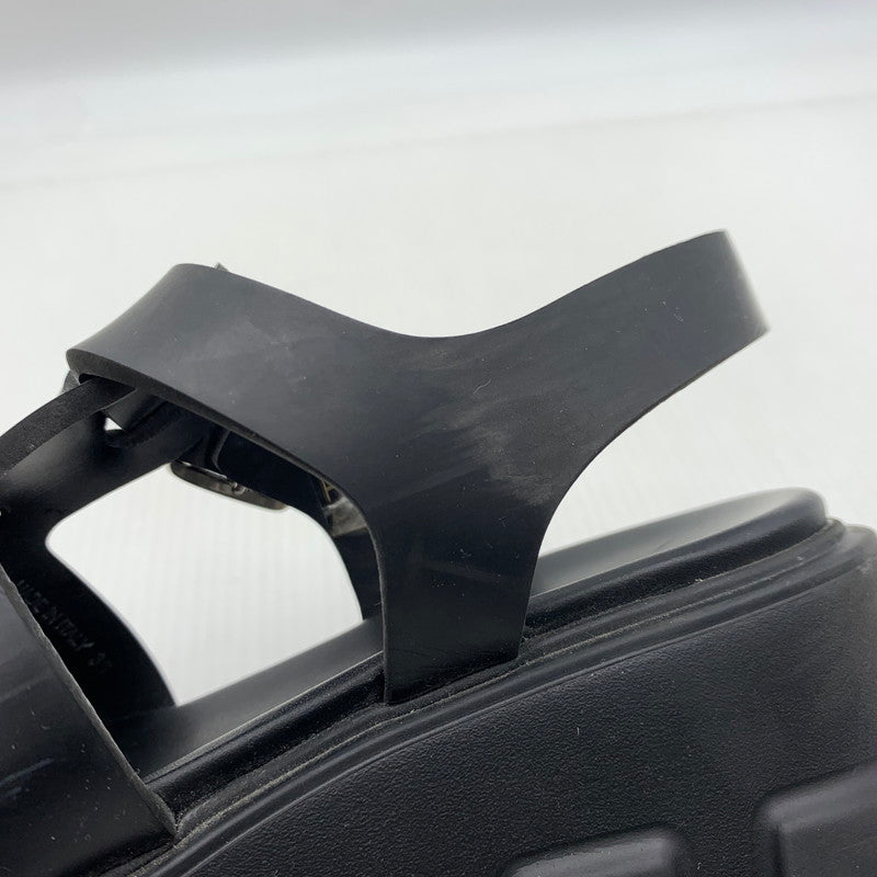 【中古品】【レディース】 PRADA プラダ MONOLITH RUBBER SANDALS モノリス ラバーサンダル 靴 167-260926-ko-12-teih サイズ：35 カラー：ブラック 万代Net店