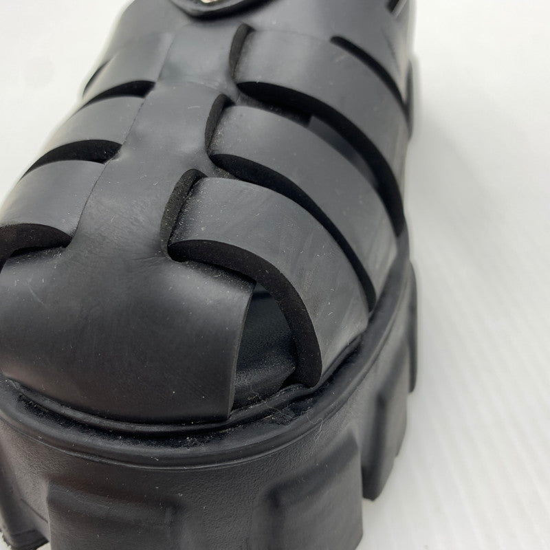 【中古品】【レディース】 PRADA プラダ MONOLITH RUBBER SANDALS モノリス ラバーサンダル 靴 167-260926-ko-12-teih サイズ：35 カラー：ブラック 万代Net店