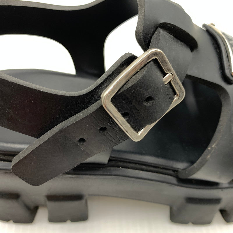 【中古品】【レディース】 PRADA プラダ MONOLITH RUBBER SANDALS モノリス ラバーサンダル 靴 167-260926-ko-12-teih サイズ：35 カラー：ブラック 万代Net店