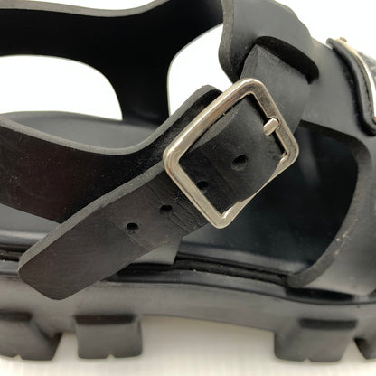 【中古品】【レディース】 PRADA プラダ MONOLITH RUBBER SANDALS モノリス ラバーサンダル 靴 167-260926-ko-12-teih サイズ：35 カラー：ブラック 万代Net店