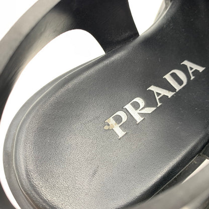 【中古品】【レディース】 PRADA プラダ MONOLITH RUBBER SANDALS モノリス ラバーサンダル 靴 167-260926-ko-12-teih サイズ：35 カラー：ブラック 万代Net店