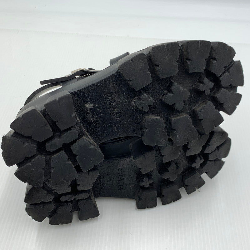 【中古品】【レディース】 PRADA プラダ MONOLITH RUBBER SANDALS モノリス ラバーサンダル 靴 167-260926-ko-12-teih サイズ：35 カラー：ブラック 万代Net店