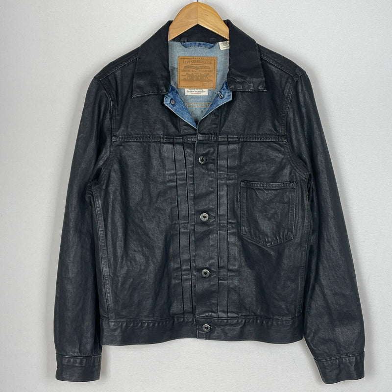 【中古品】【メンズ】 LEVI'S リーバイス 5286 × BIOTOP ビオトープ 別注コラボ TYPE 1 TRUCKER L BFL-36750-C タイプワン トラッカー エル アウター 145-260919-sa-14-teih サイズ：XS カラー：ブラック 万代Net店