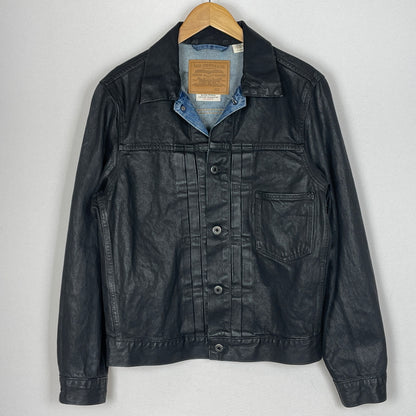 【中古品】【メンズ】 LEVI'S リーバイス 5286 × BIOTOP ビオトープ 別注コラボ TYPE 1 TRUCKER L BFL-36750-C タイプワン トラッカー エル アウター 145-260919-sa-14-teih サイズ：XS カラー：ブラック 万代Net店