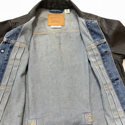 【中古品】【メンズ】 LEVI'S リーバイス 5286 × BIOTOP ビオトープ 別注コラボ TYPE 1 TRUCKER L BFL-36750-C タイプワン トラッカー エル アウター 145-260919-sa-14-teih サイズ：XS カラー：ブラック 万代Net店